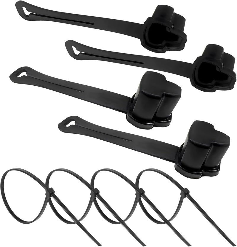 NYTKL 4PCS 3 Prong Plug Protector, Waterproof Electrical Plug Protector for Engine Block Heater Cords, Weatherproof Extension Cord End Cover Safety Caps for 120-Volt Plugs - Image 1